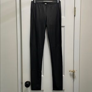 Black Leatherette Leggings